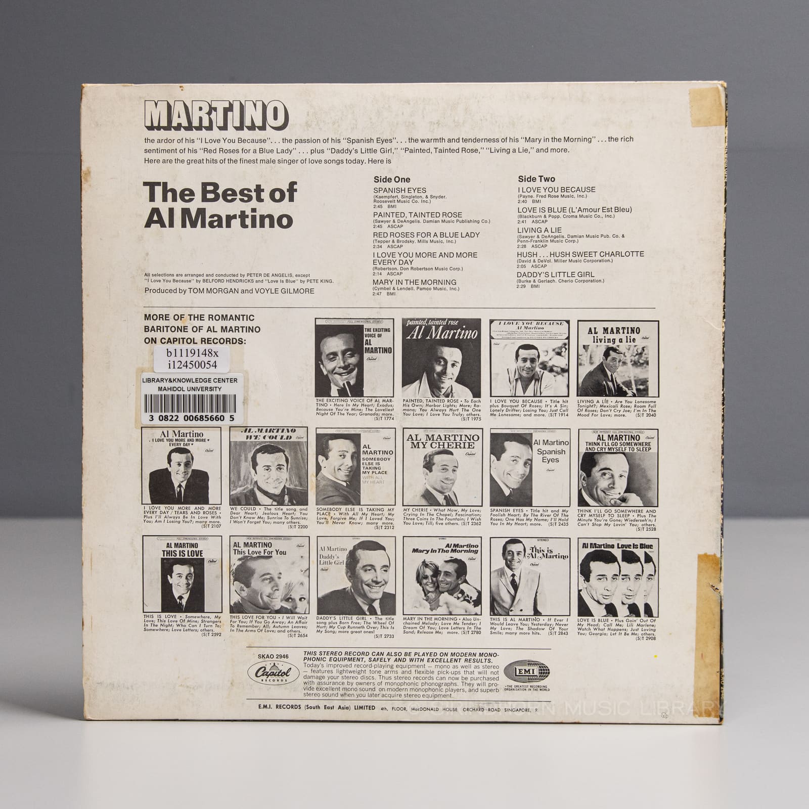 ปกหลัง — The best of Al Martino