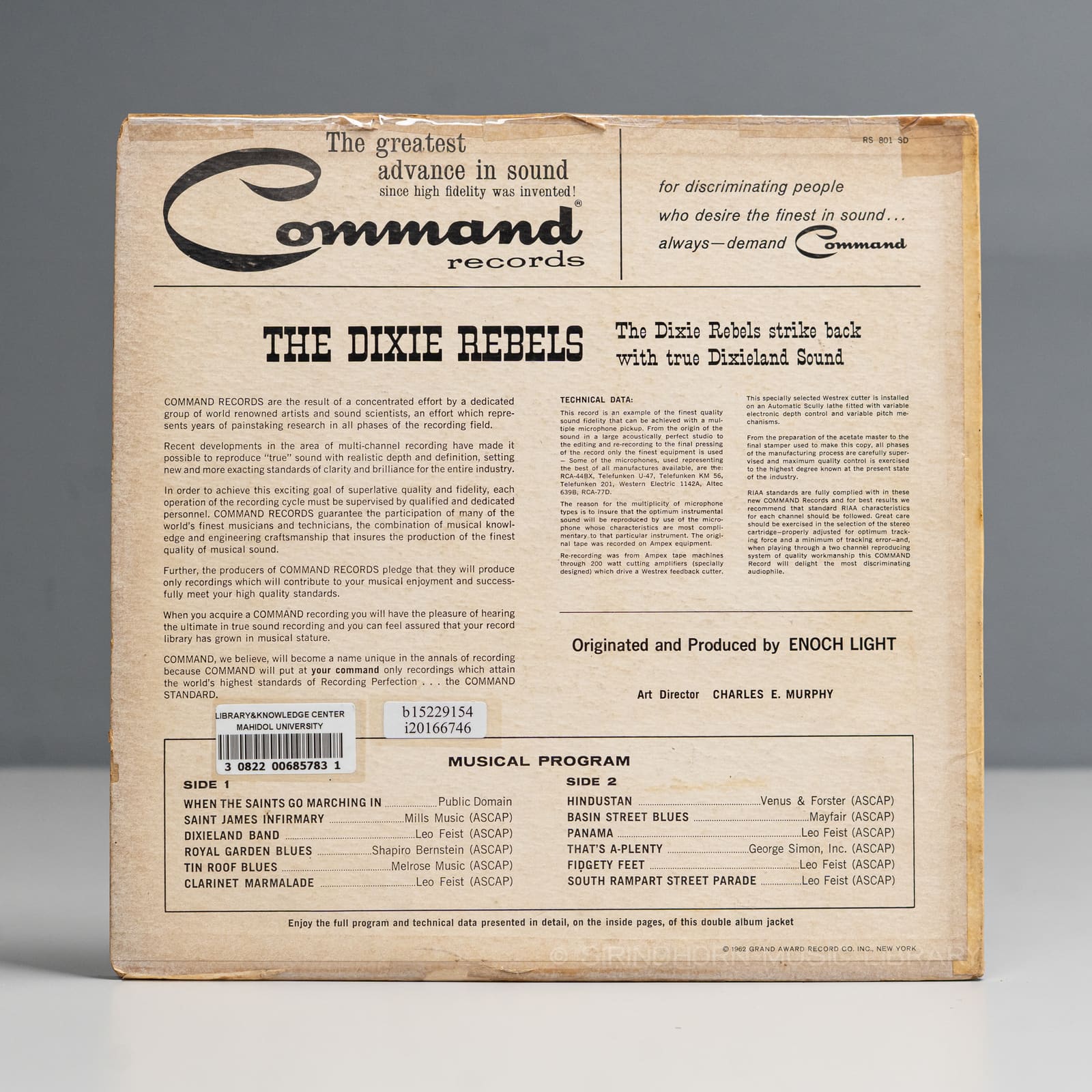 ปกหลัง — The Dixie Rebels strike back with true Dixieland Sound