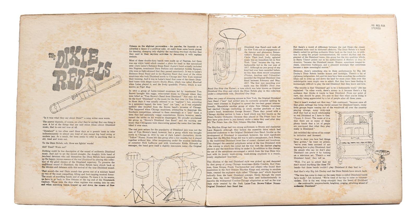 หน้าปกด้านใน 3 — The Dixie Rebels strike back with true Dixieland Sound