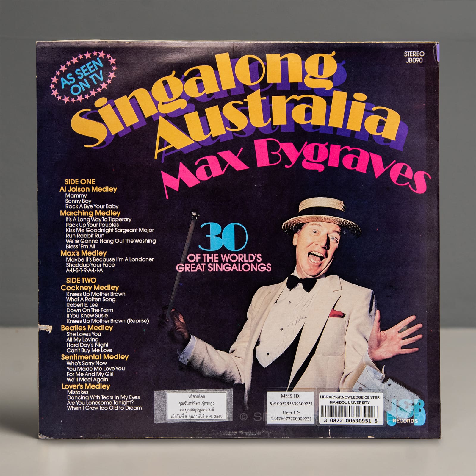 ปกหลัง — Singalong Australia 30 of the world's great singalongs