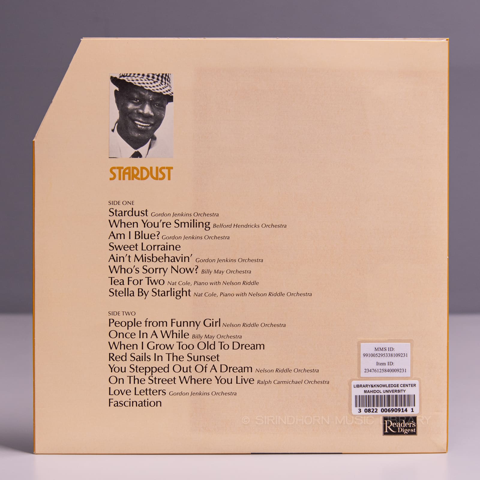 หน้าปกด้านใน 4 — Nat King Cole the unforgettable