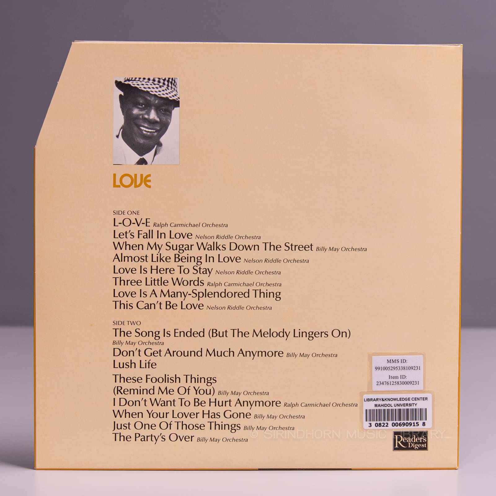 หน้าปกด้านใน 6 — Nat King Cole the unforgettable