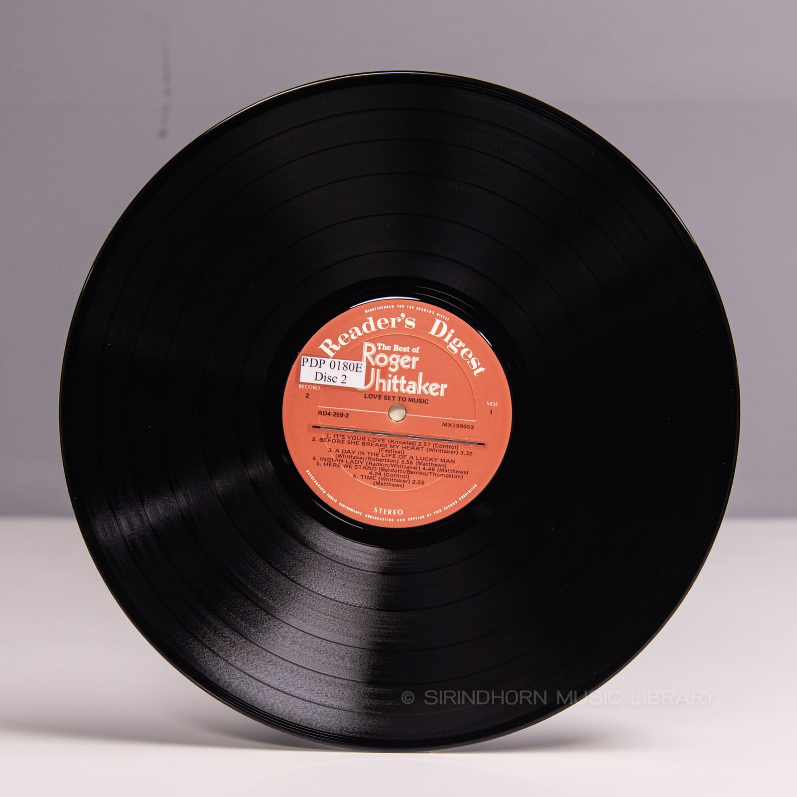 ป้ายแผ่นเสียง C — The best of Roger Whittaker 72 of his greatest hits