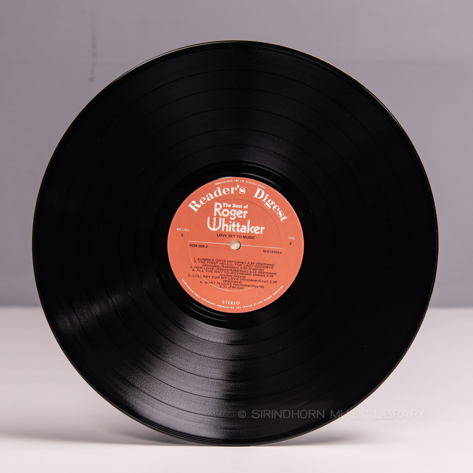 ป้ายแผ่นเสียง D — The best of Roger Whittaker 72 of his greatest hits
