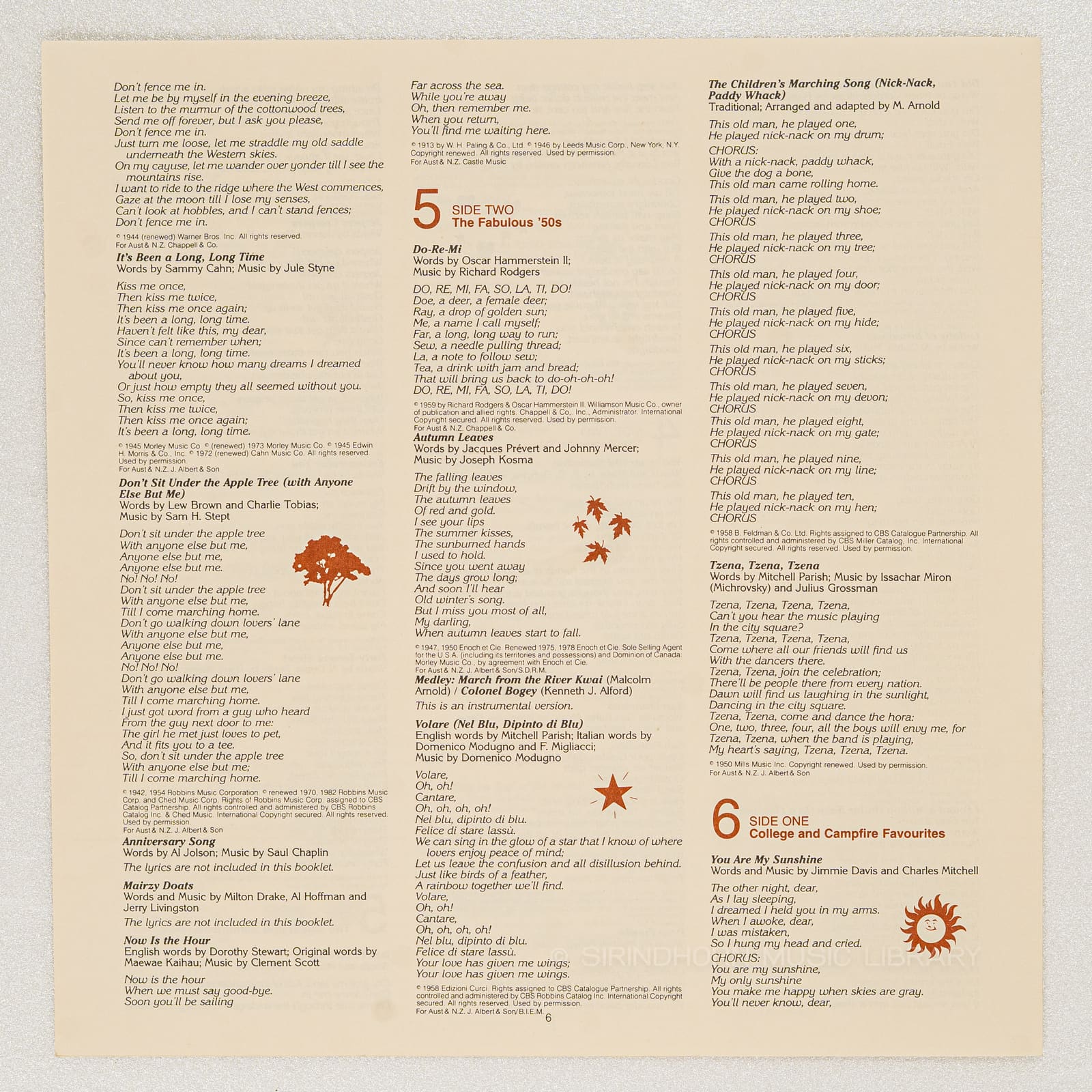 หน้าปกด้านใน 6 — Singing down memory lane with Mitch Miller and the gang