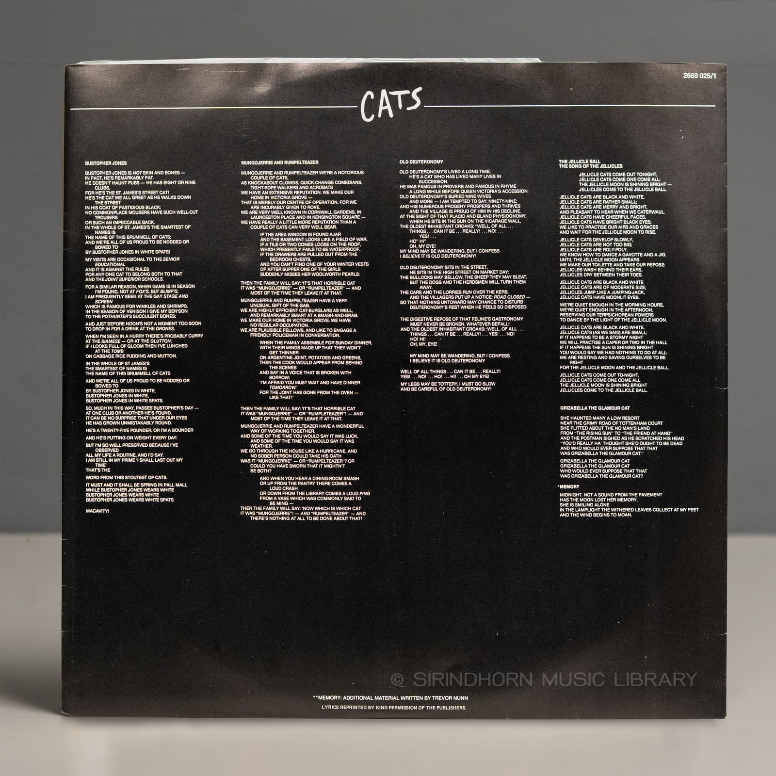 หน้าปกด้านใน 3 — Cats