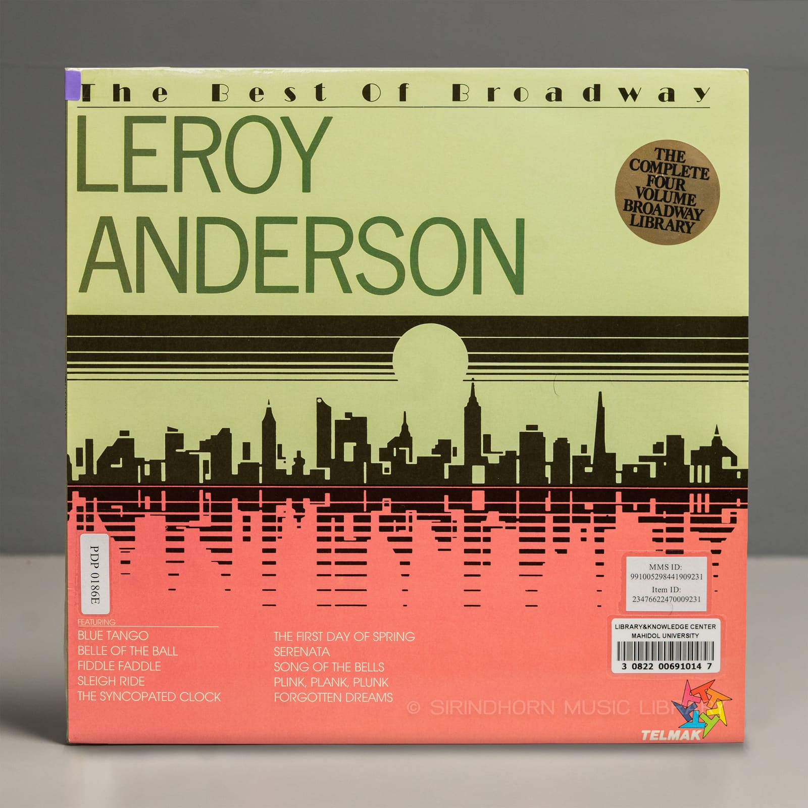 ปกแผ่น The best of broadway by Leroy Anderson and Rodgers & Hammerstein