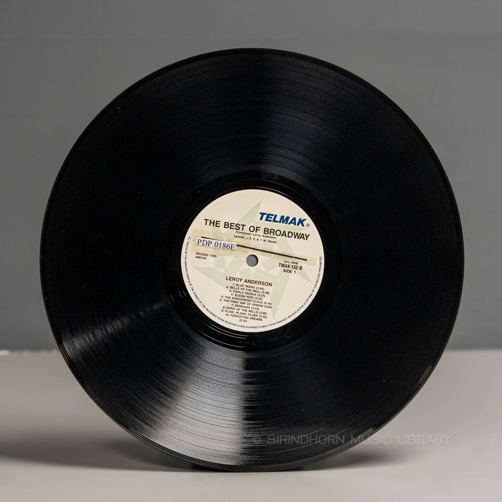 ป้ายแผ่นเสียง A — The best of broadway by Leroy Anderson and Rodgers & Hammerstein