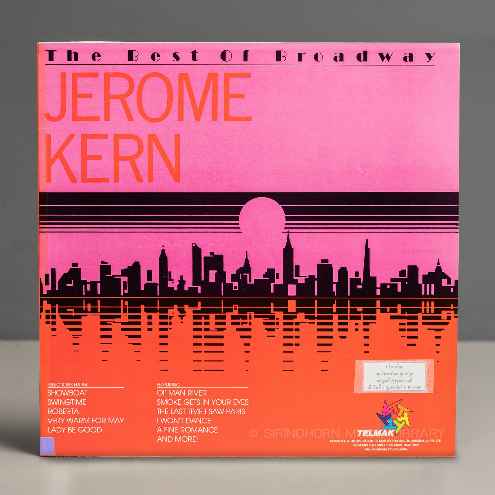 ปกหลัง — The best of broadway by Irving Berlin and Jerome Kern