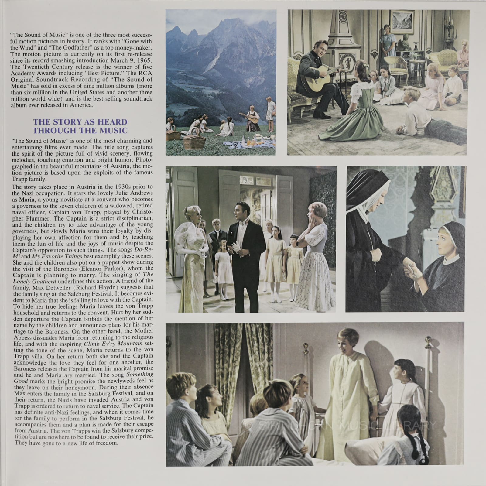 หน้าปกด้านใน 2 — The sound of music