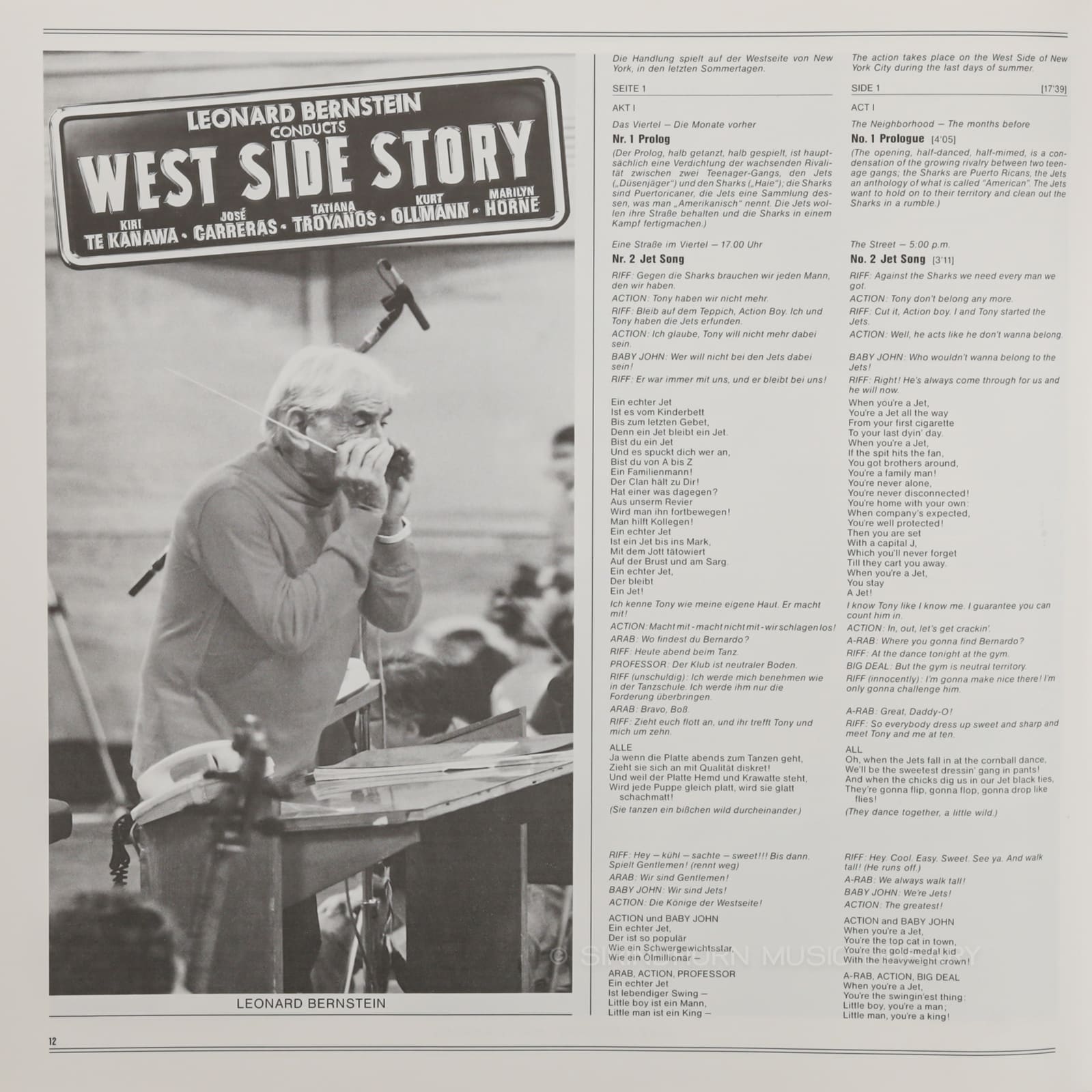 หน้าปกด้านใน 13 — West side story based on a conception of Jerome Robbins