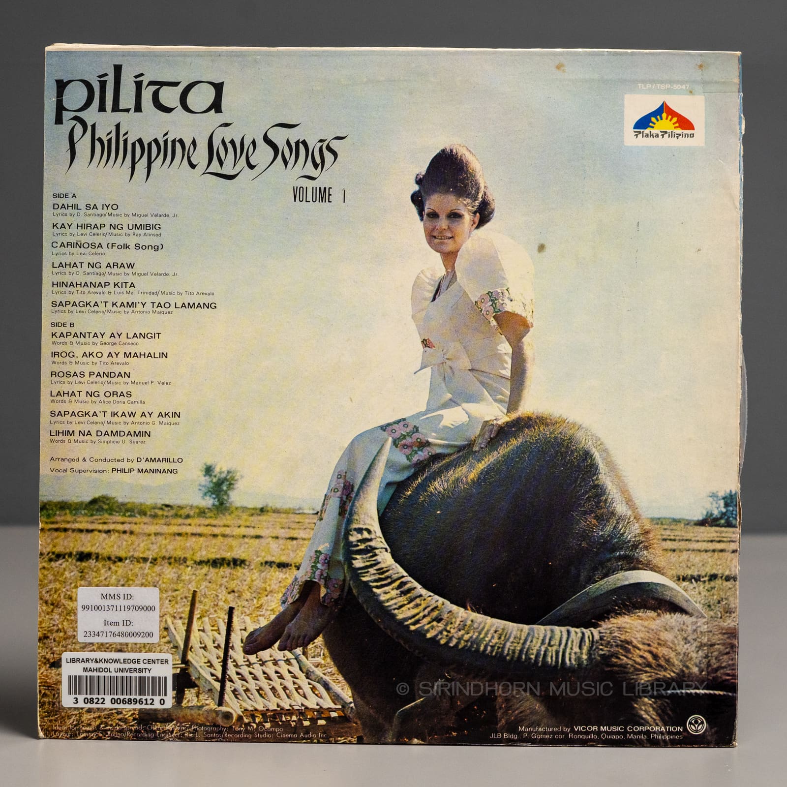 ปกหลัง — Philippine love songs Volume 1