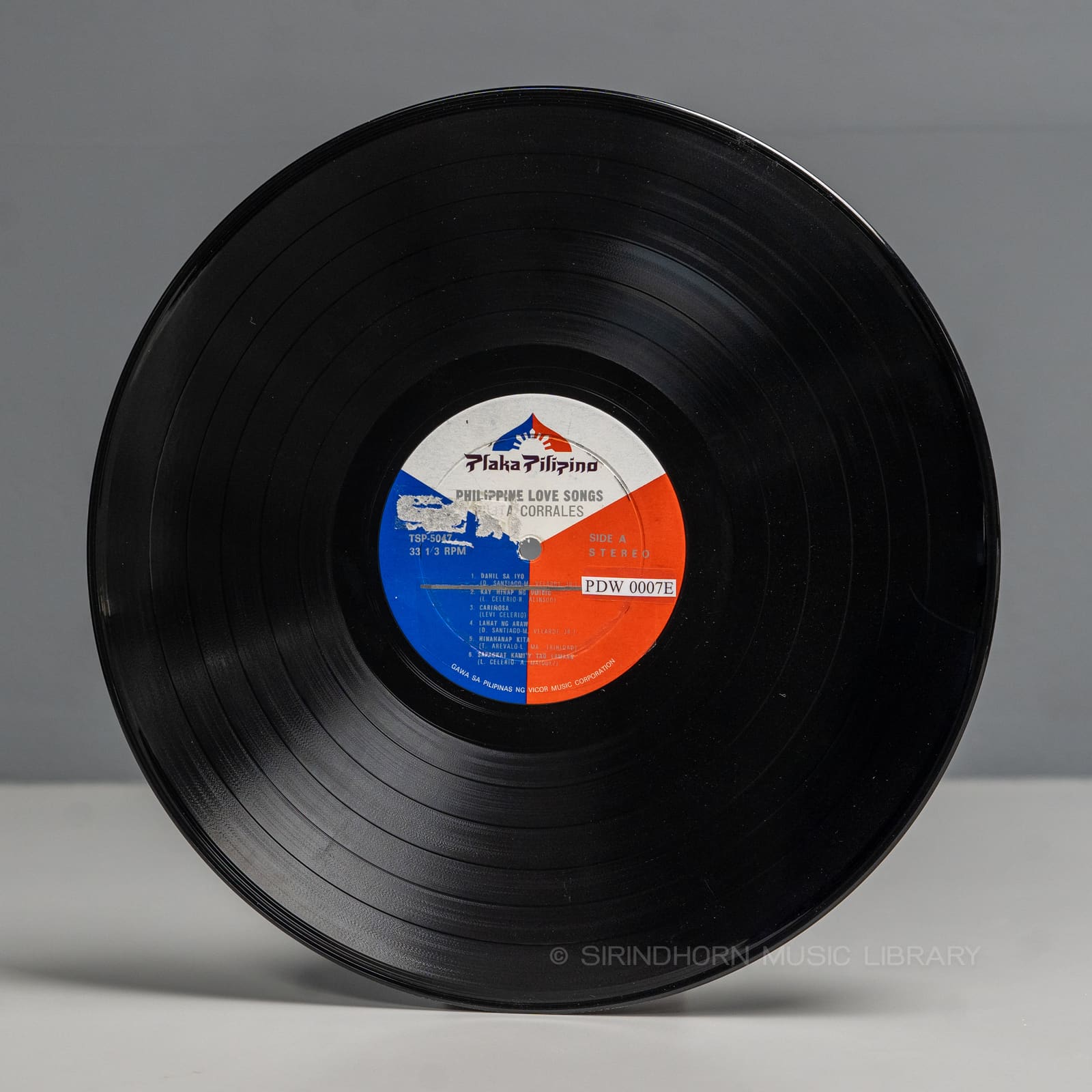 ป้ายแผ่นเสียง A — Philippine love songs Volume 1