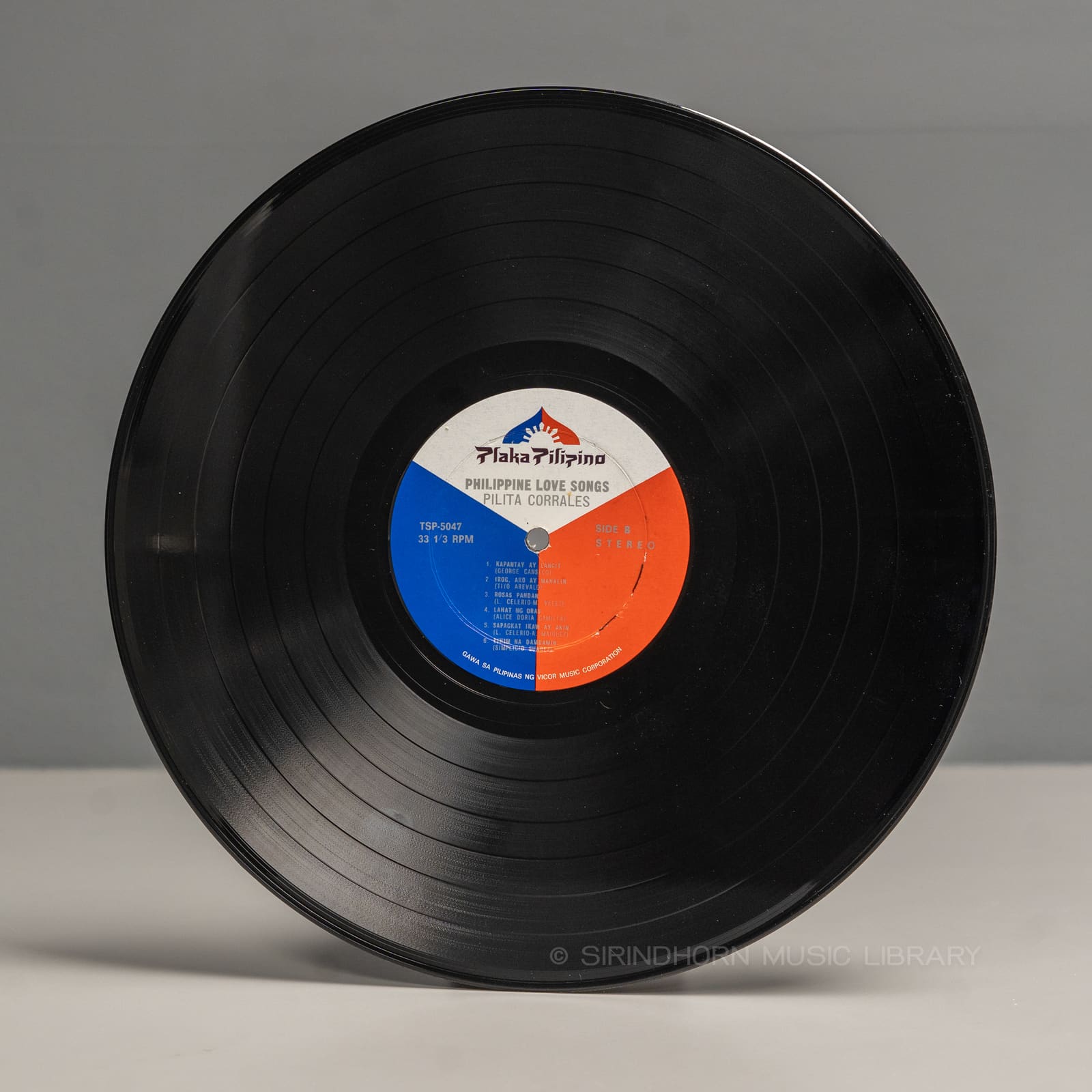 ป้ายแผ่นเสียง B — Philippine love songs Volume 1