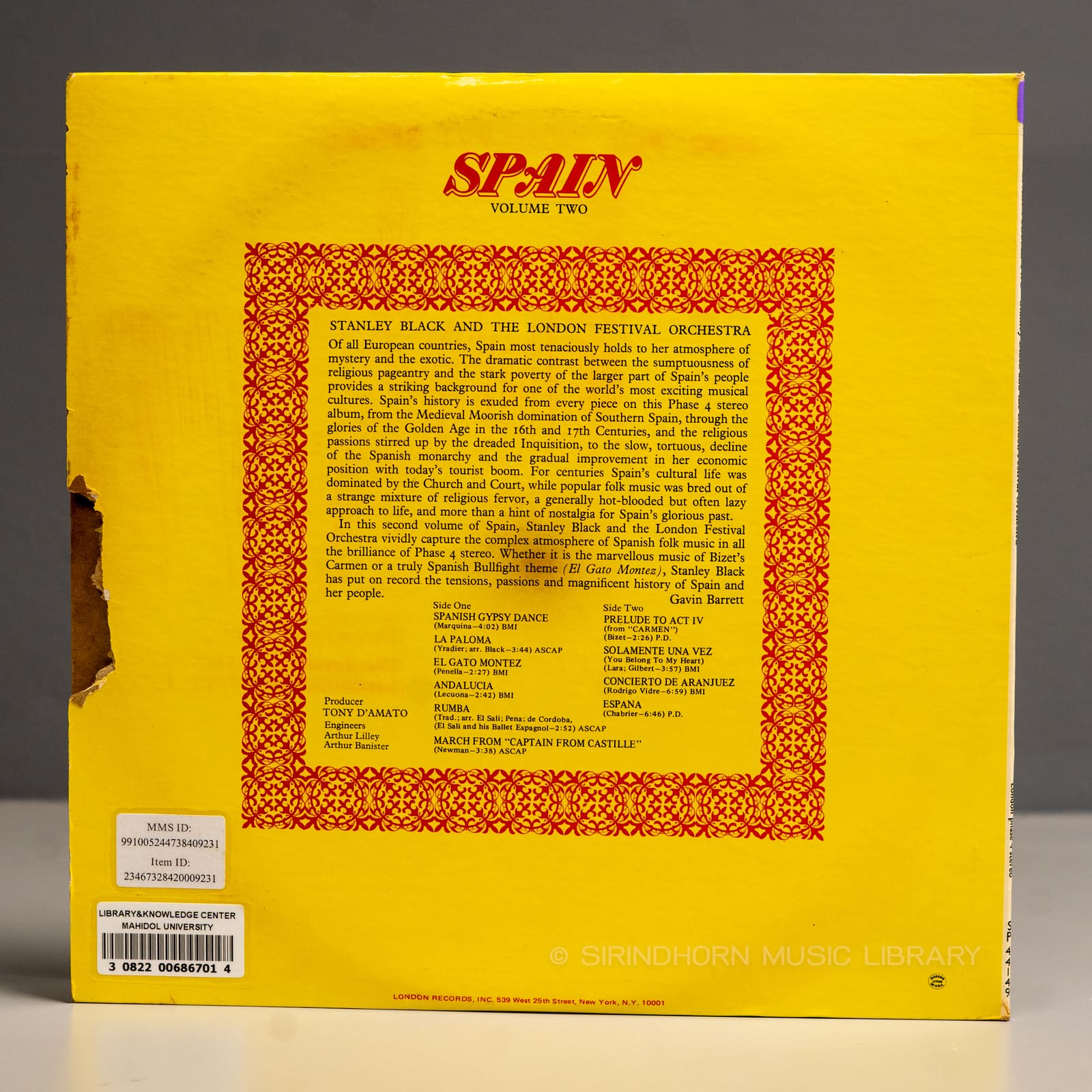 ปกหลัง — Spain volume two